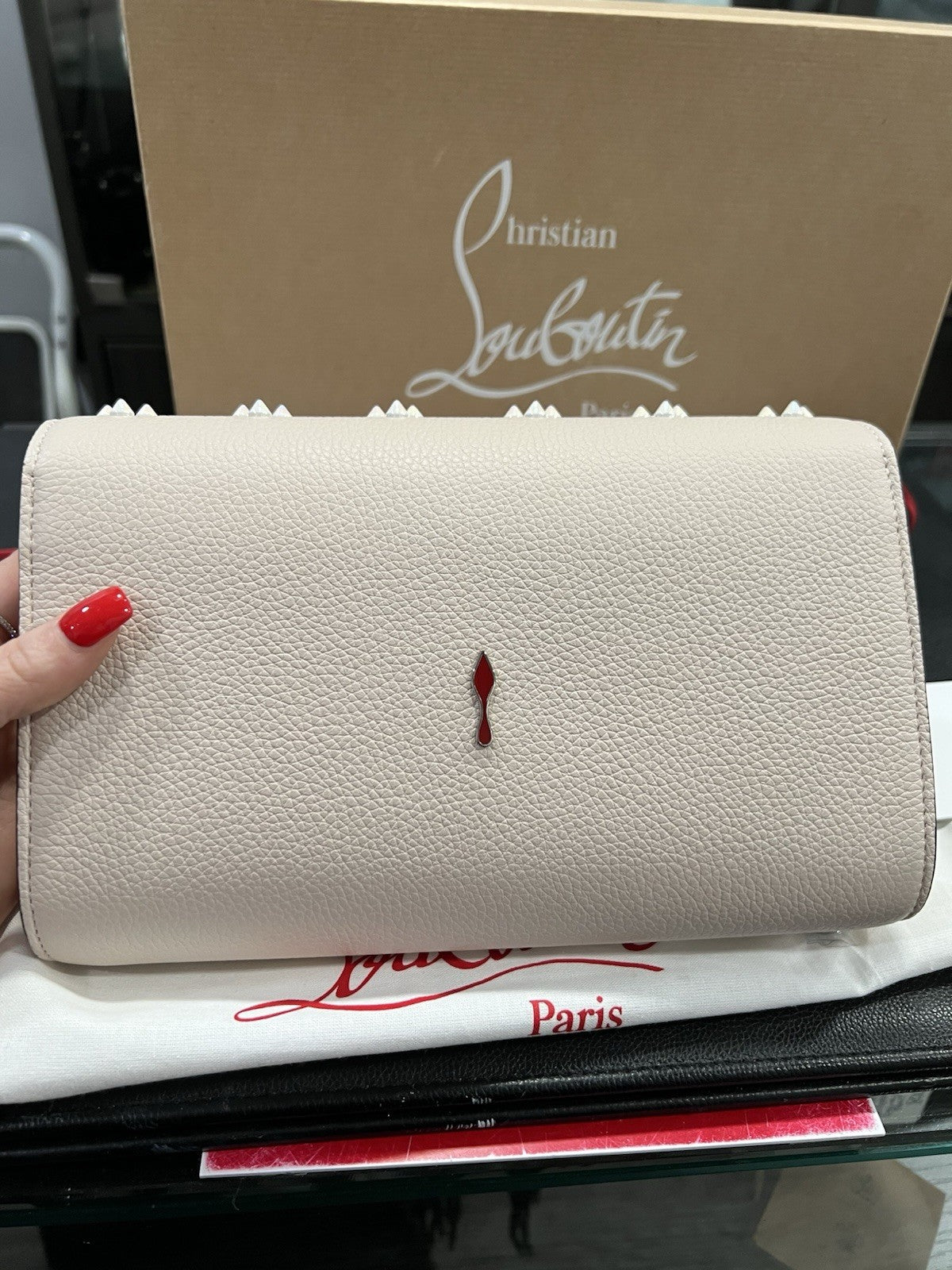 Christian Louboutin Paloma WOC Loubinthesky & Spikes NIB