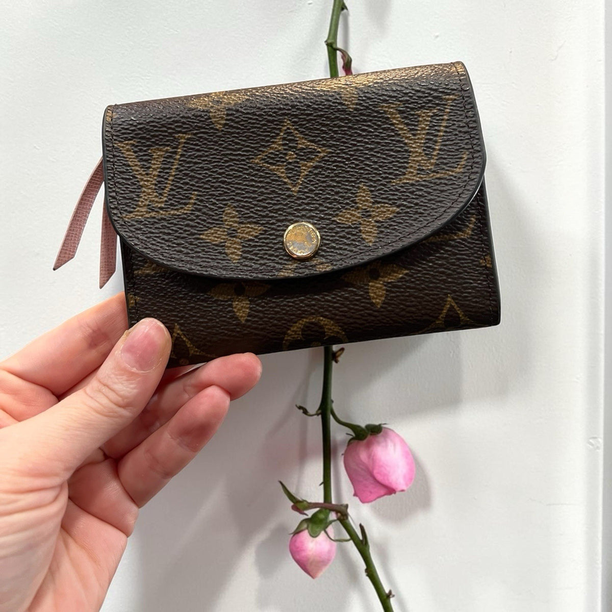 Louis Vuitton Monogram Rosalie Coin/Card Purse Ballerine With Authenticity