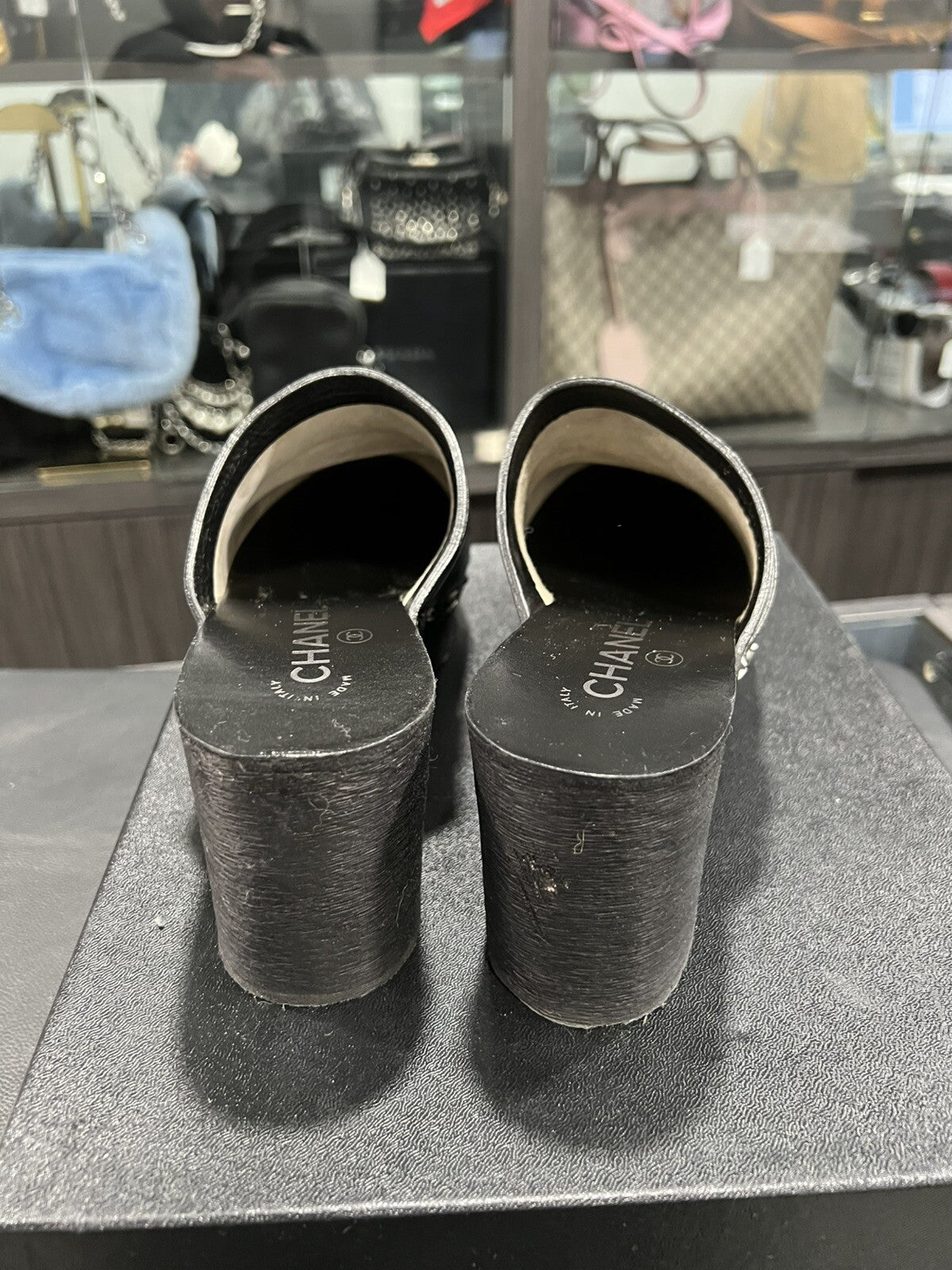 Chanel Lucky Charms Leather Clogs Size 40/US10