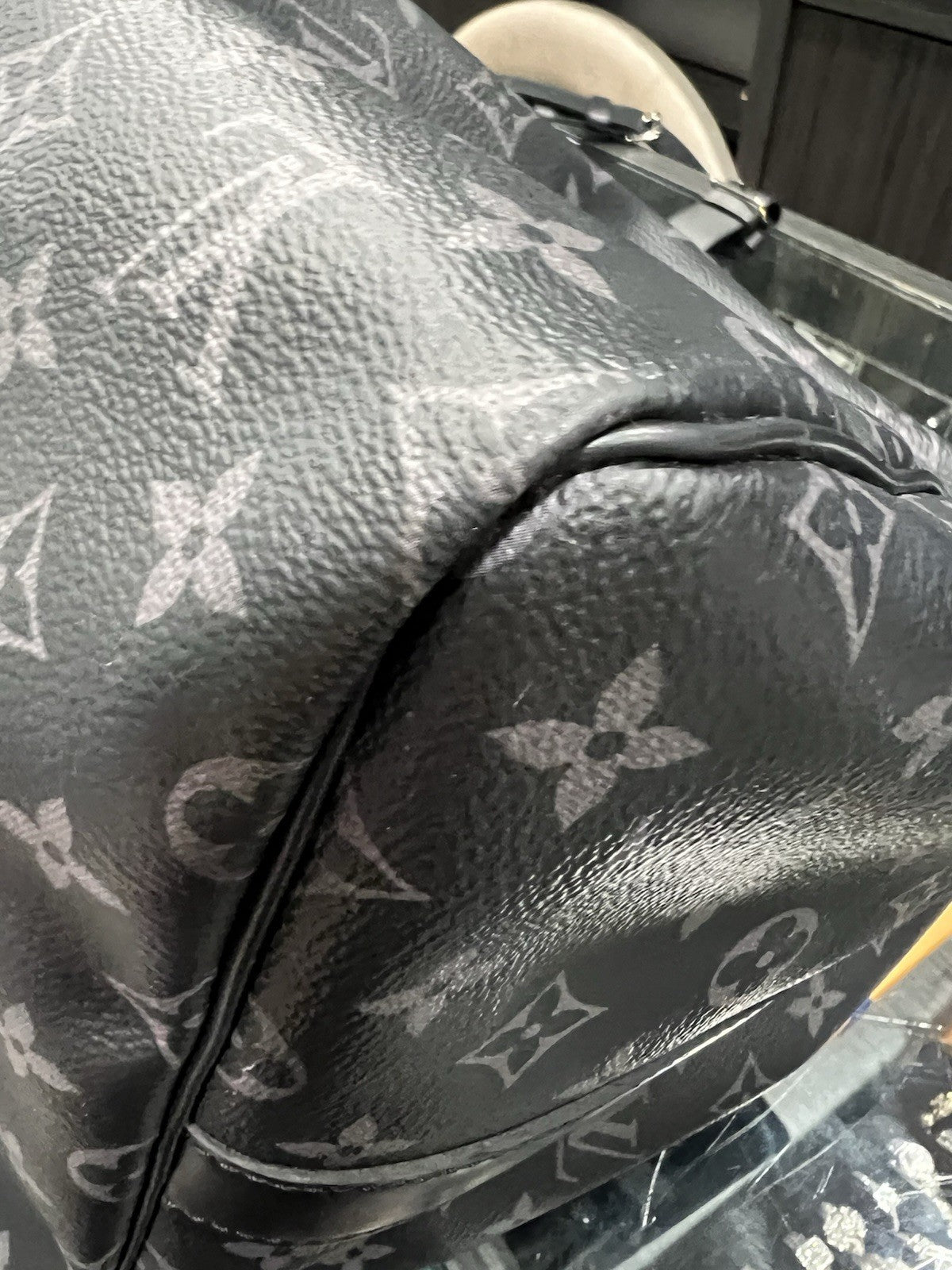 Louis Vuitton 2021 Monogram Eclipse Keepall 55 W/Authenticity