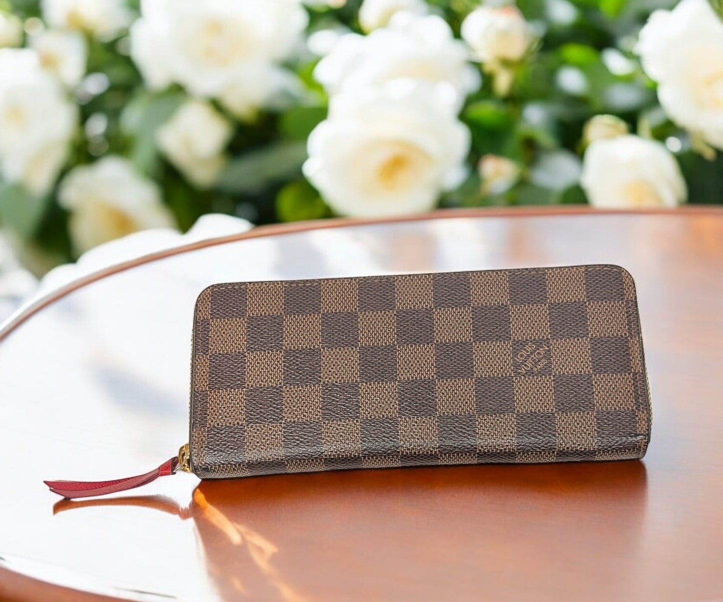 Louis Vuitton Clemence Wallet W/Certificate Of Authenticity