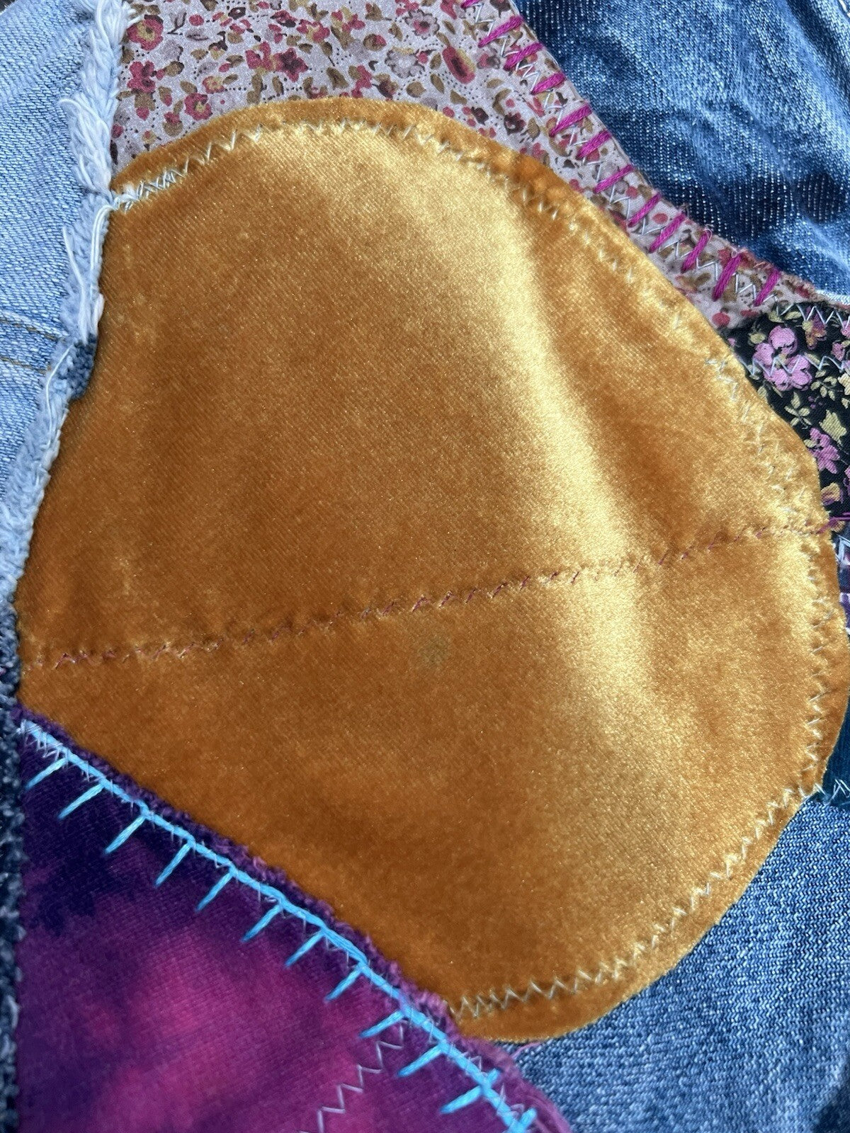 KAPITAL Straight Leg Crazy Patchwork Jeans Size 30 AUTHENTIC