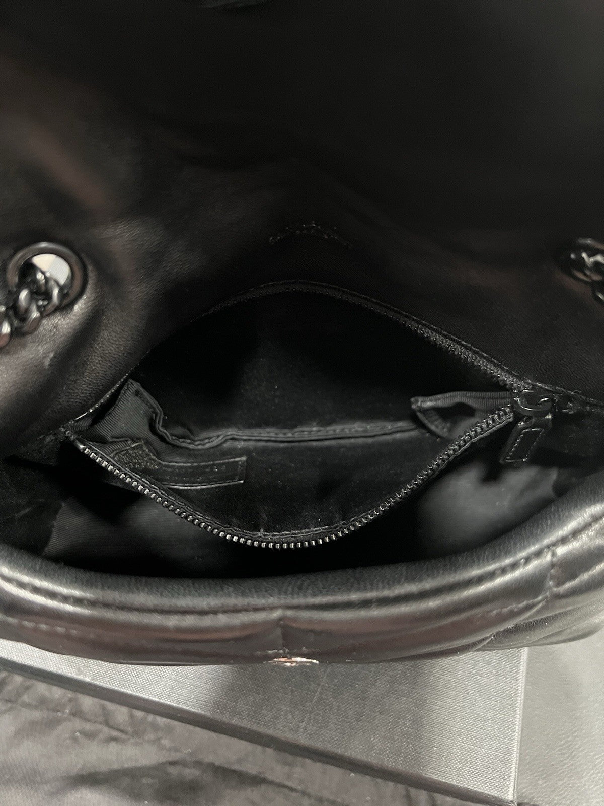 YSL Saint Laurent Toy Puffer In Lambskin Retail $2490 Box & Duster