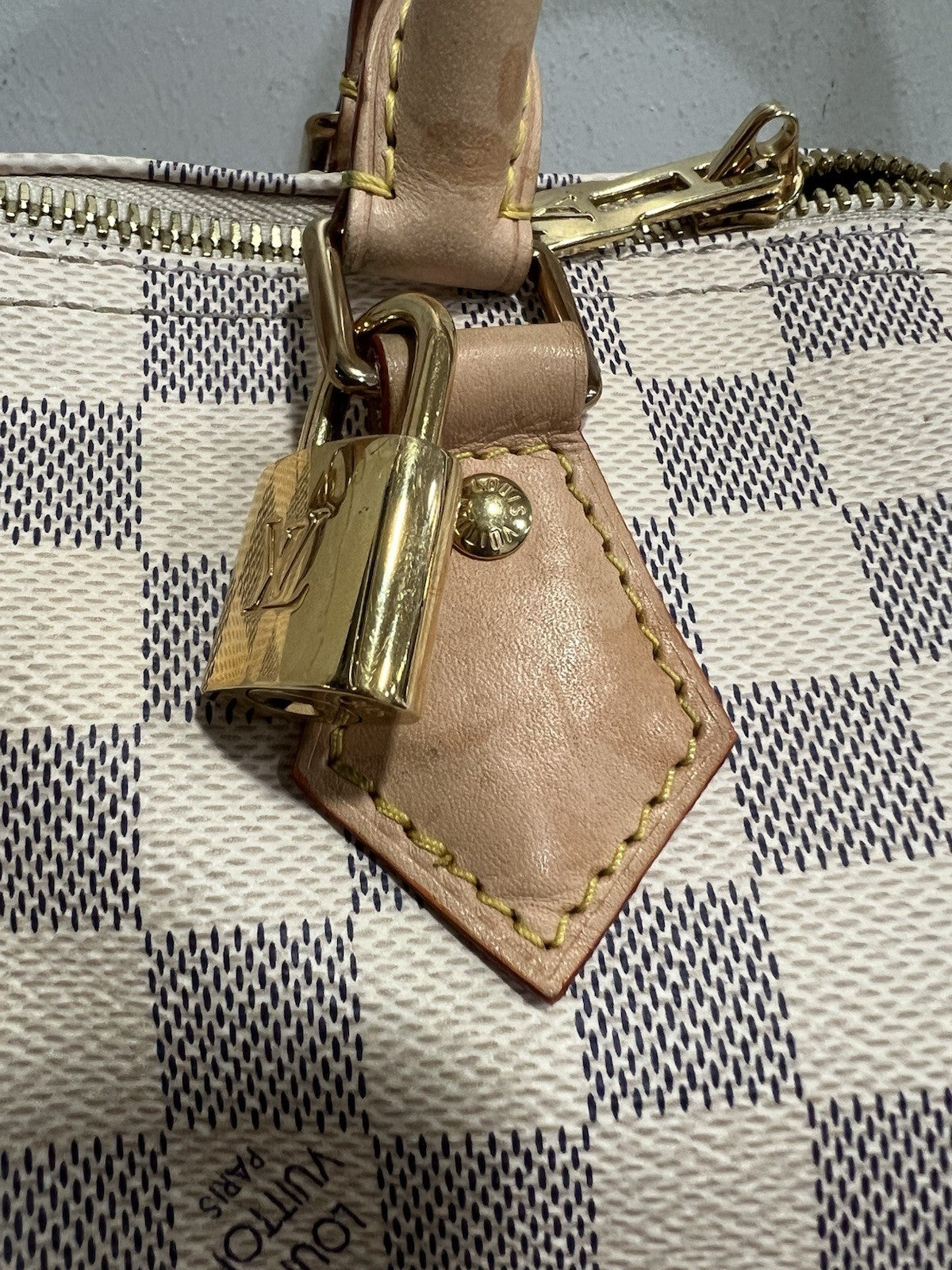 Louis Vuitton Speedy 30 Bandouliere Azure Retail $1980