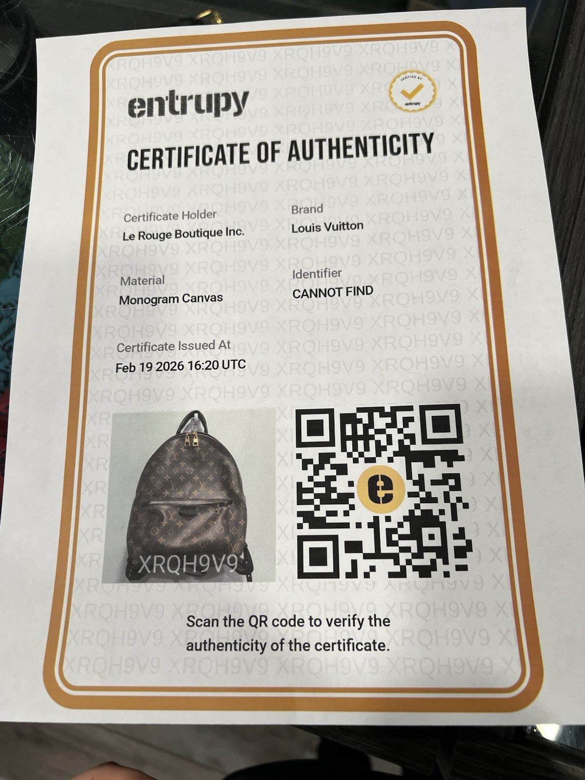 Louis Vuitton Palm Springs MM Backpack Includes Authenticity