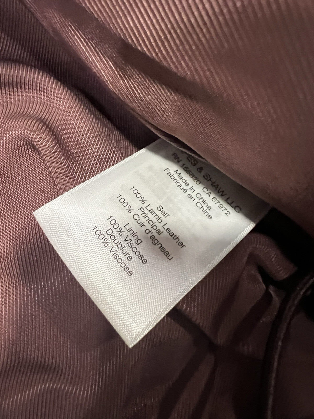 Veronica Beard Bateman Leather Jacket NWT Retail $1898 Size S