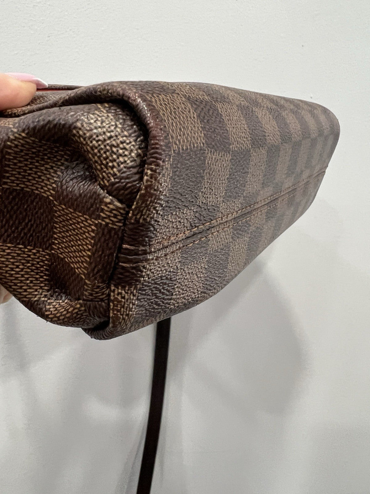 Louis Vuitton Damier Ebene Croisette Crossbody W/Authenticity