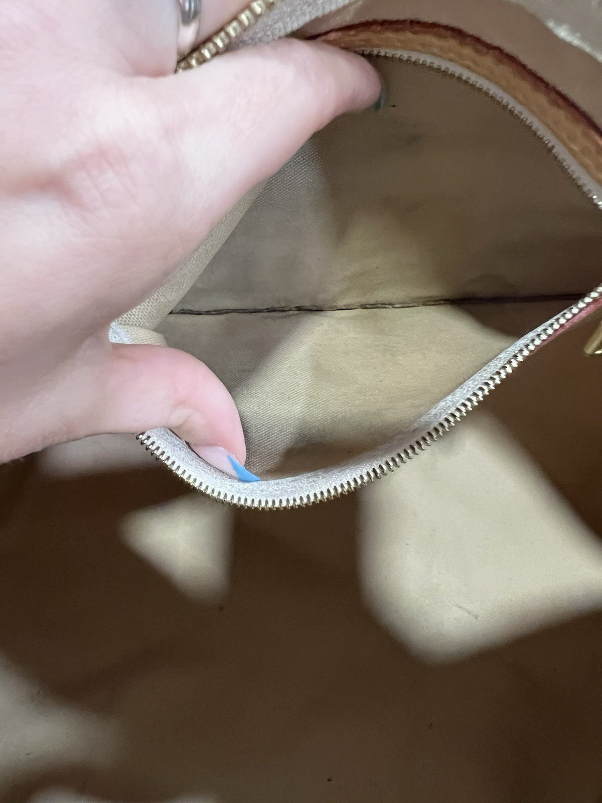 Louis Vuitton Damier Azure Speedy 35 W/Duster Lock & Certificate Of Authenticity