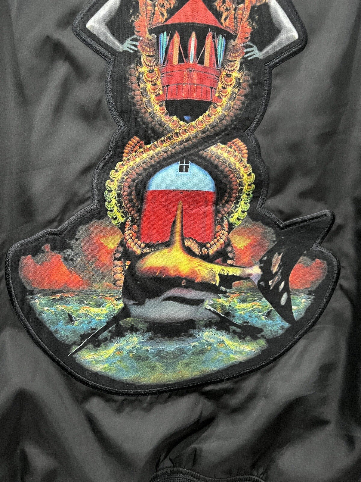 Burberry Men's Size M Mermaid Applique Bomber Jacket