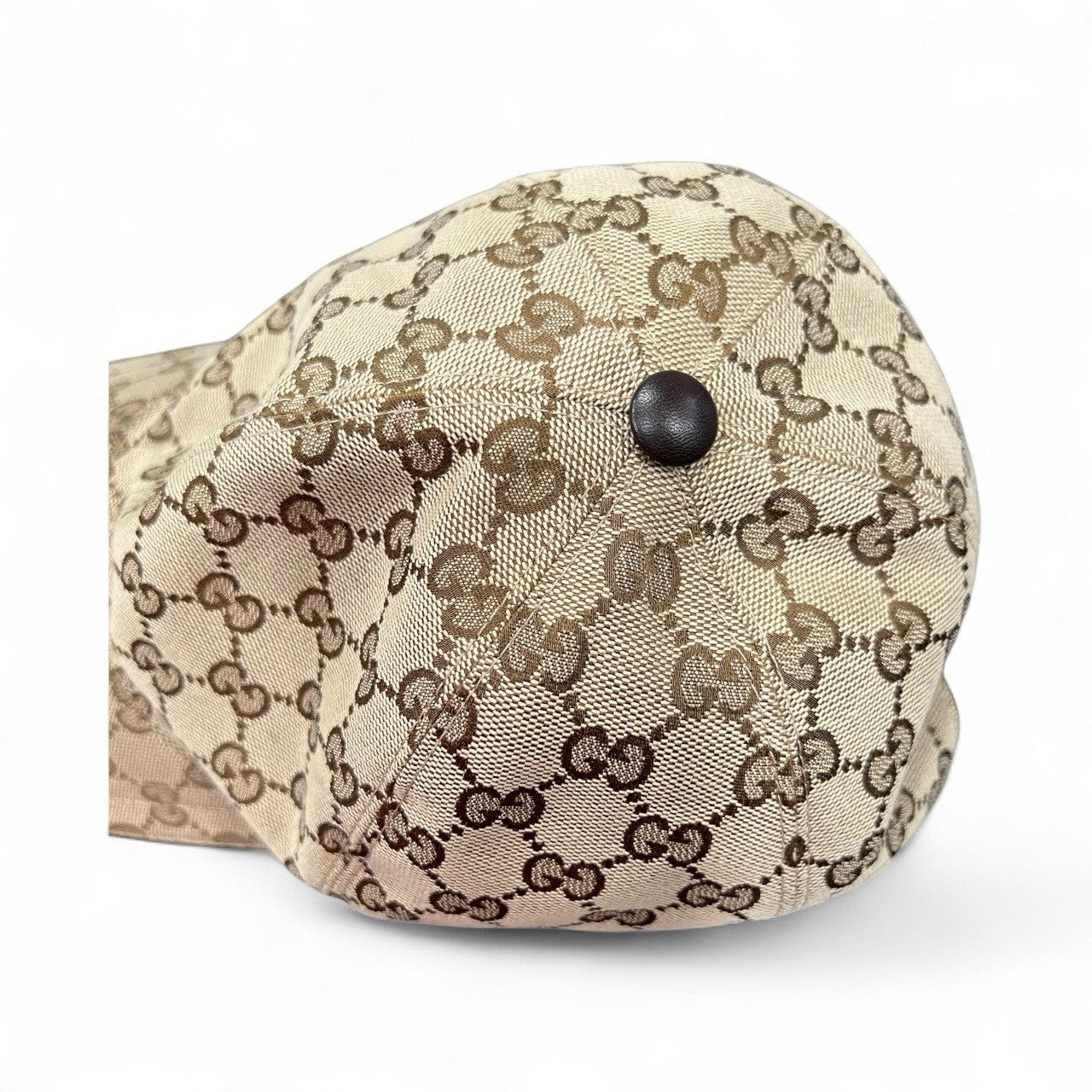 Gucci Canvas Monogram Web Baseball Cap XL Retail $570