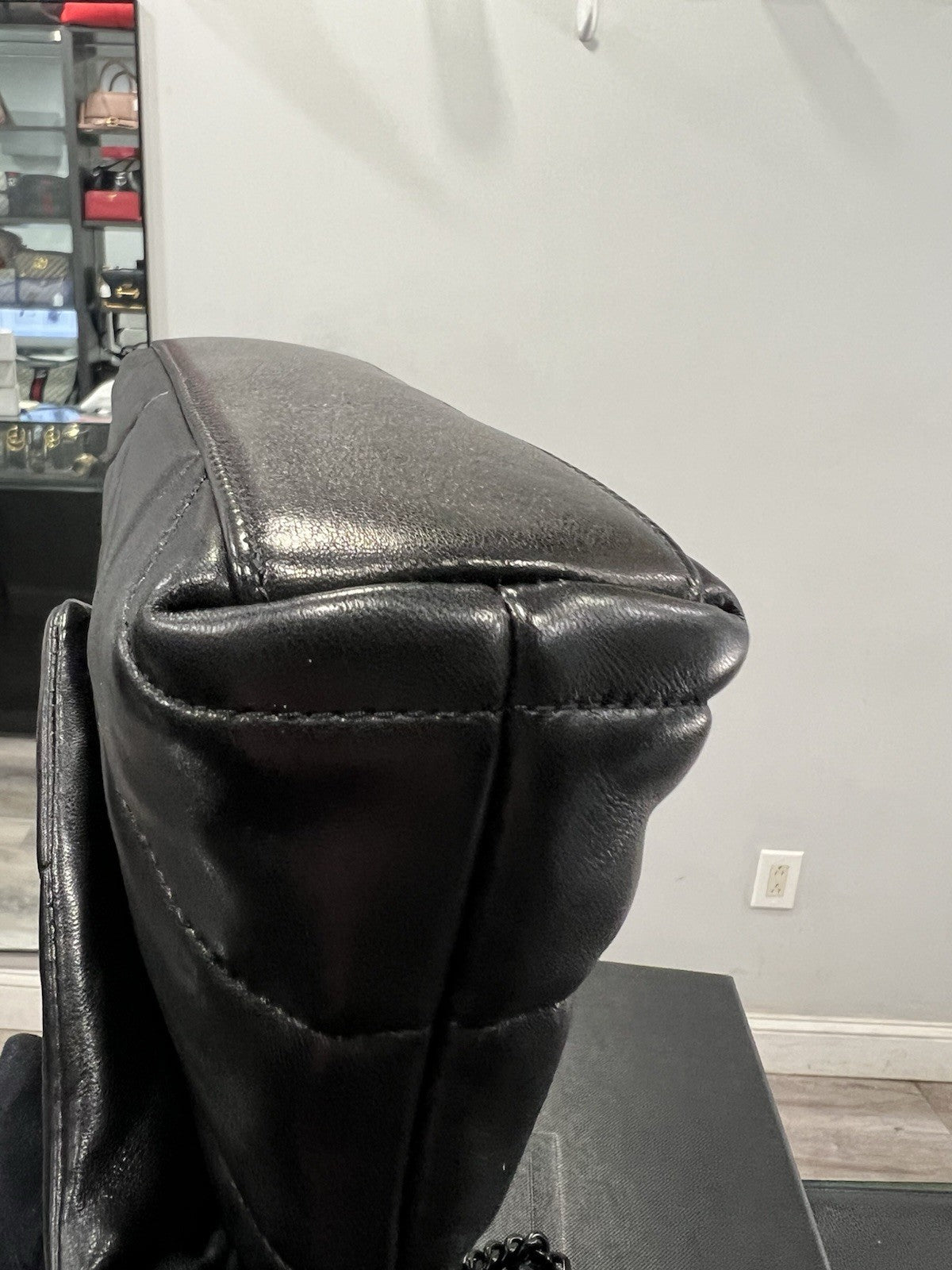 YSL Saint Laurent Toy Puffer In Lambskin Retail $2490 Box & Duster