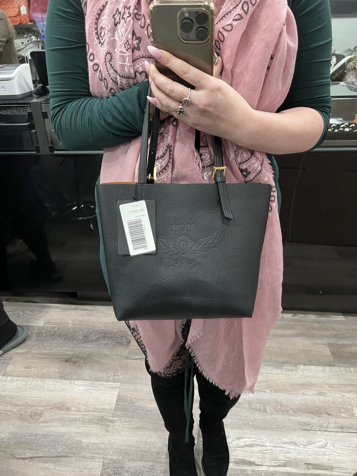 MCM Worldwide Himmel Leather Doppel Shopper Tote NWT