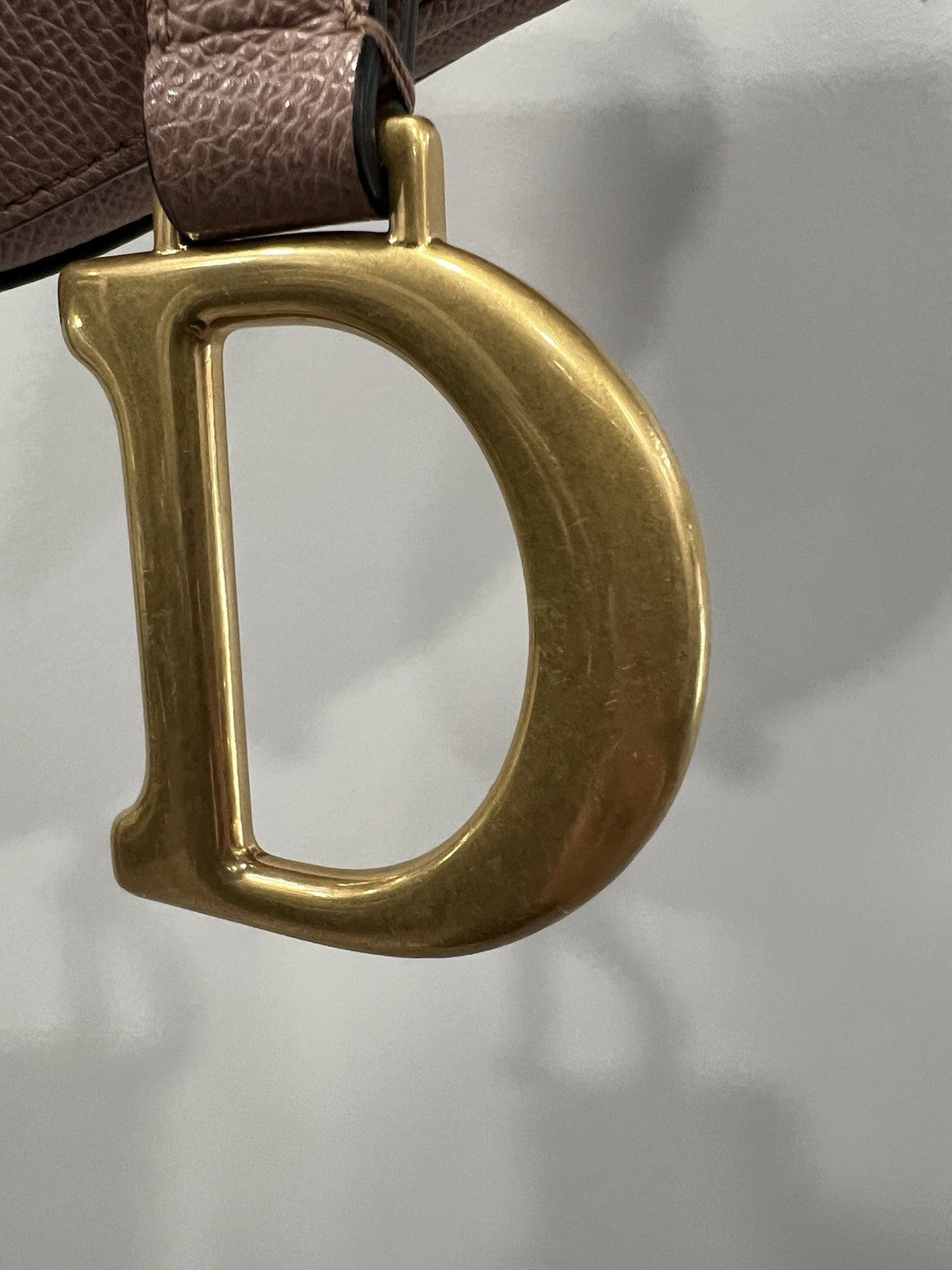 Chrisitan Dior Blush Grained Calfskin Saddle Bag