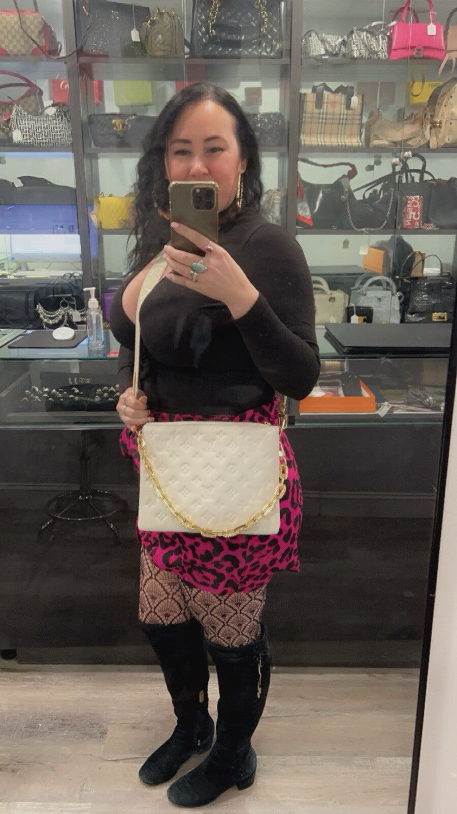Louis Vuitton Cream Coussin PM Box Duster & Tags