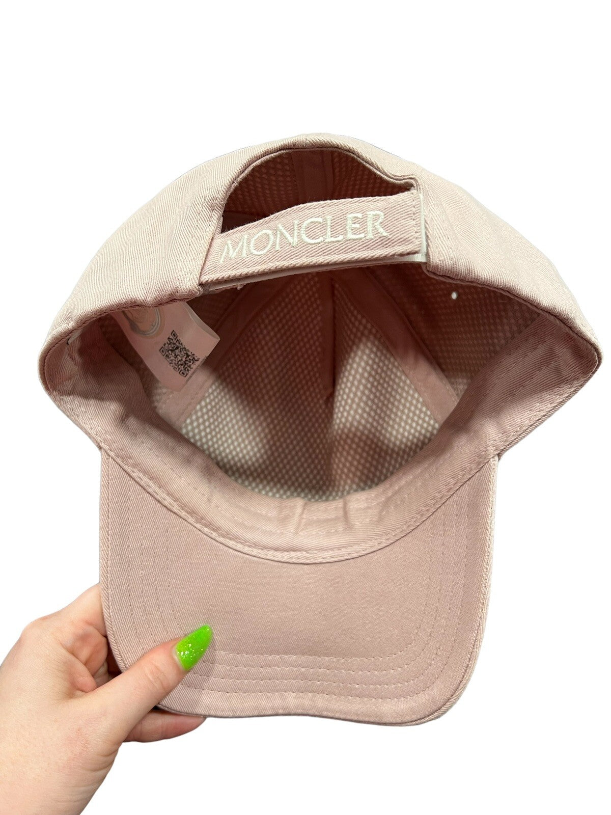Moncler Pink Baseball Cap With Duster