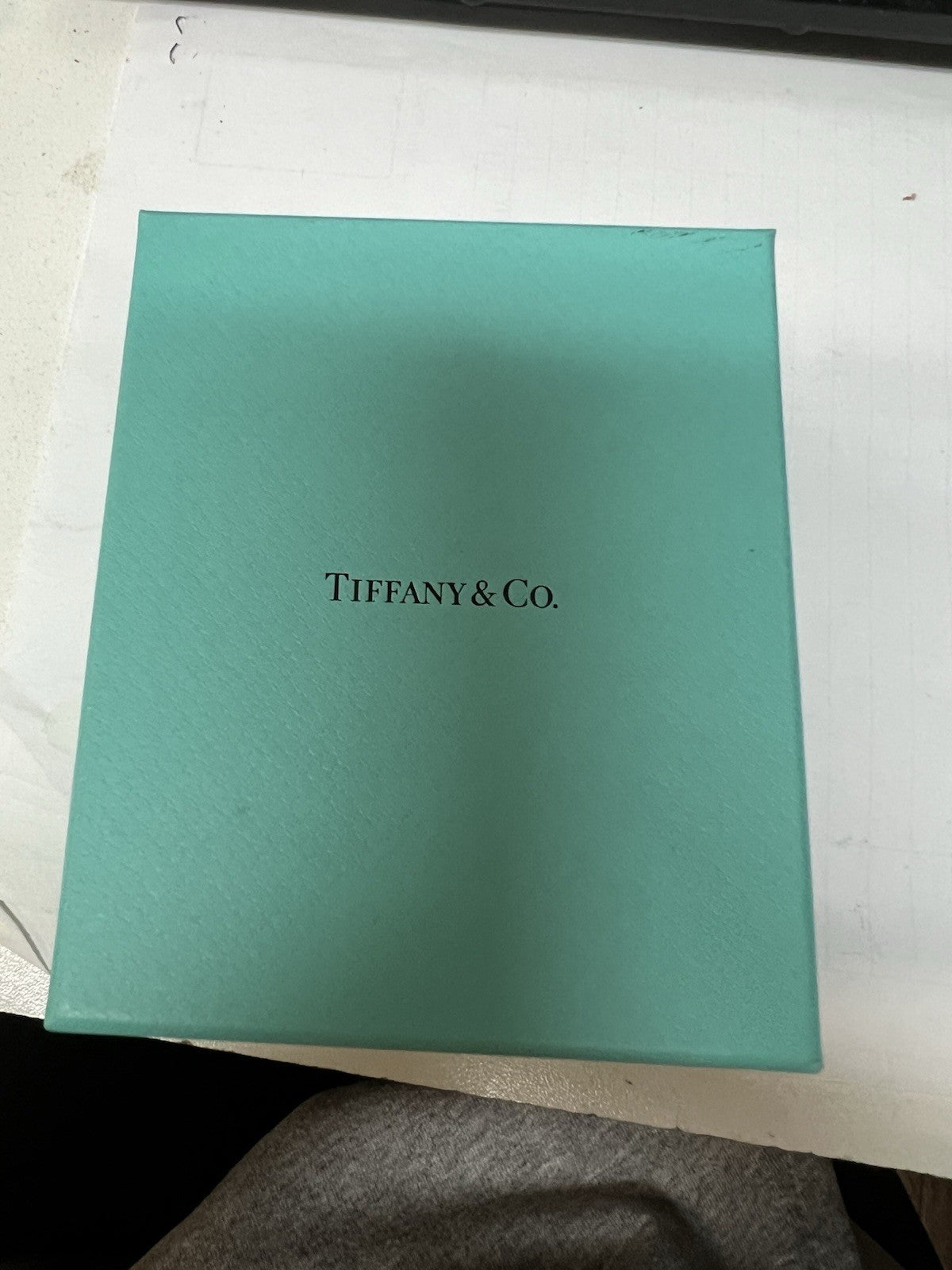 Tiffany & Co. Small Padlock Necklace With Diamonds 18k White Gold