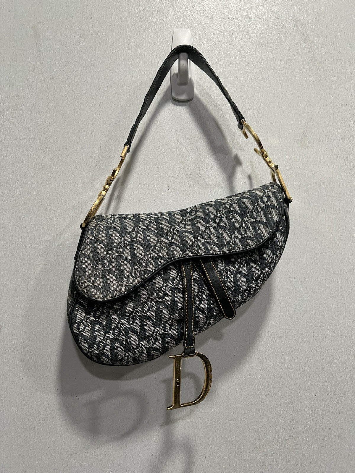 Christian Dior Vintage Saddle Diorissimo Bag