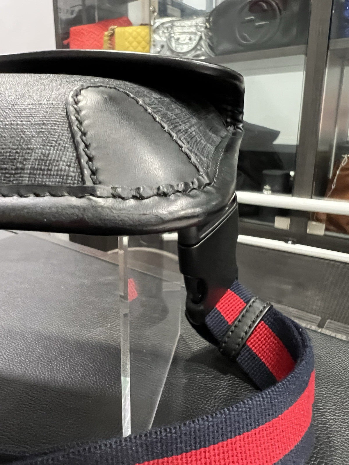 Gucci Black GG Supreme Belt Bag With Authenticity