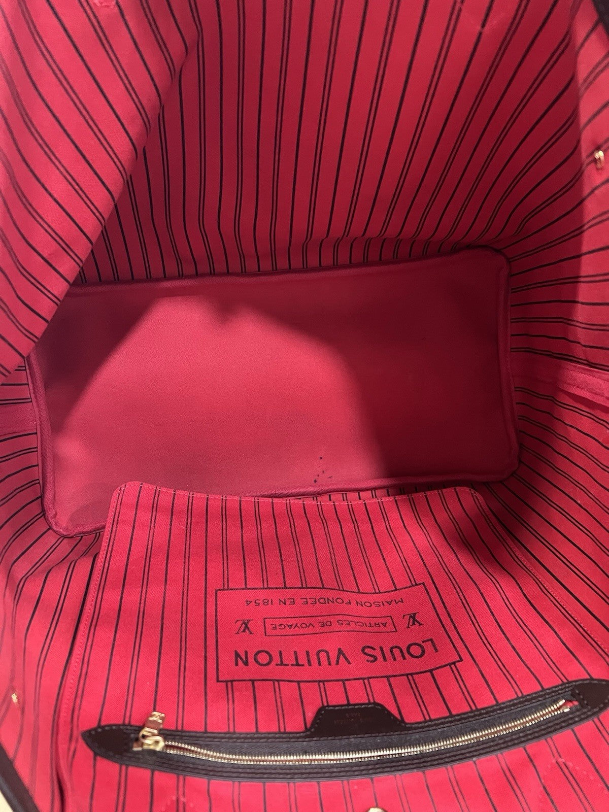 Louis Vuitton Neverfull GM Damier Ebene Retail $2200 W/Box Duster & Insert