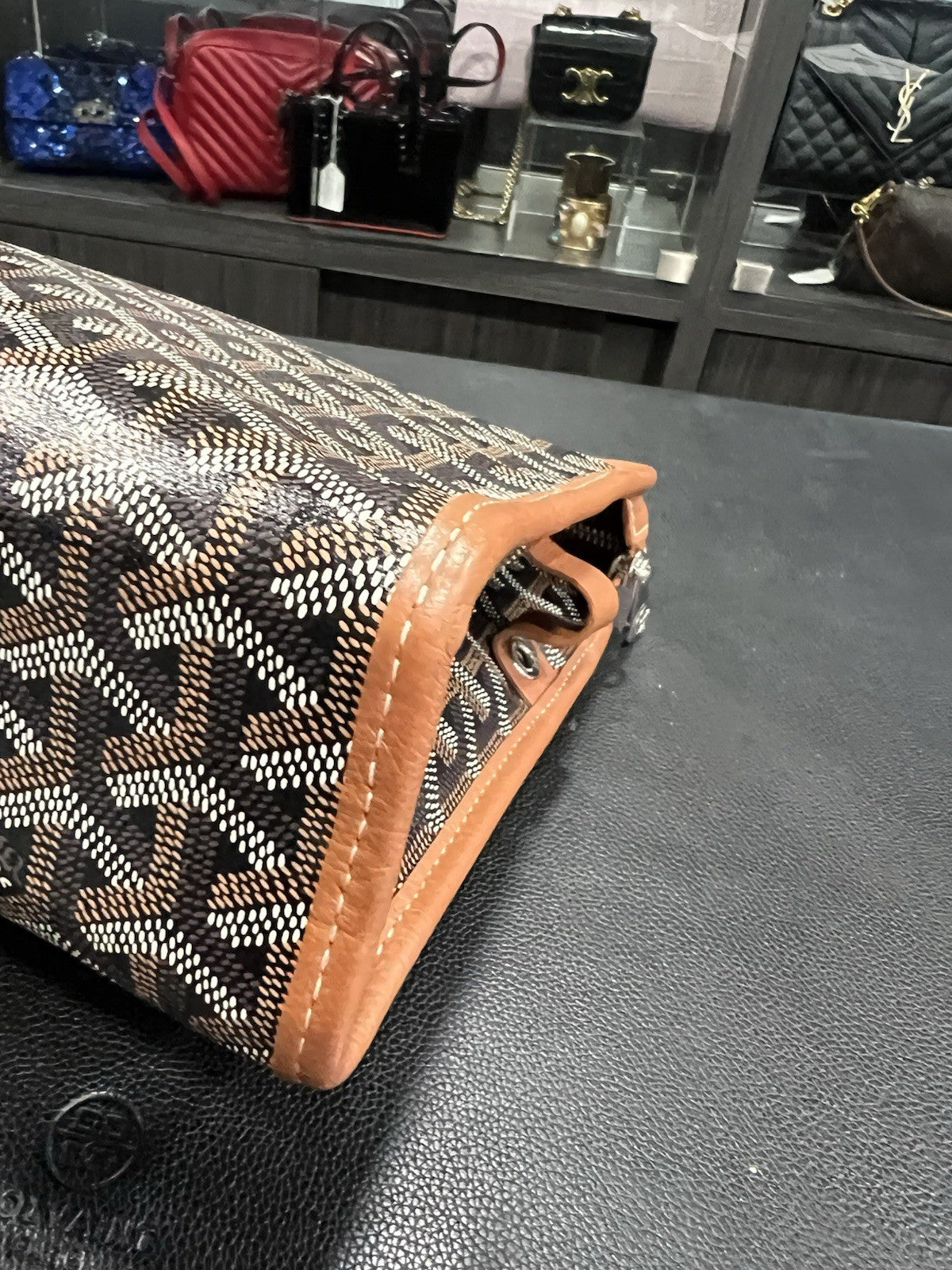 Goyard Jouvence Coated Canvas GM Toiletry Pouch W/Authentication