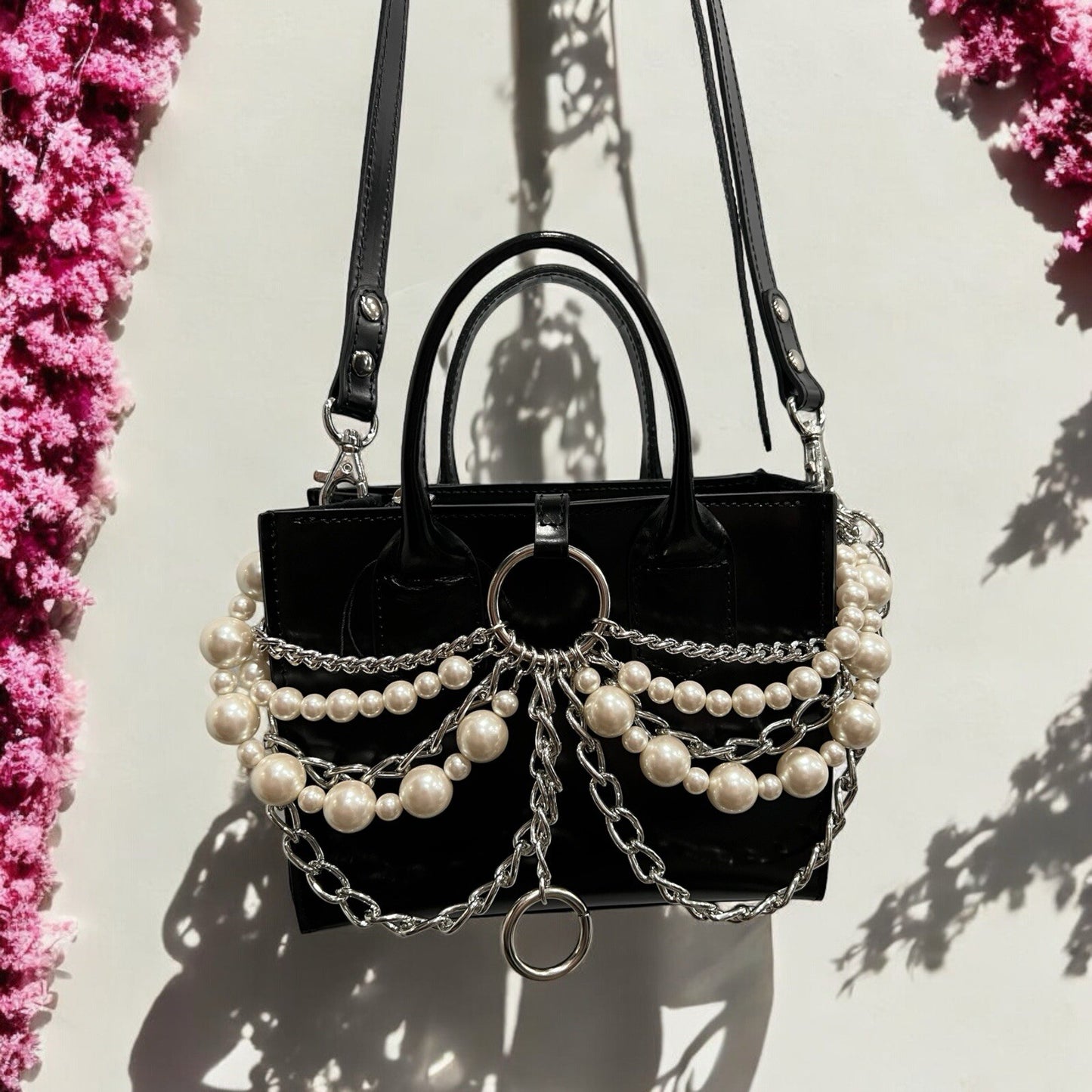 JUNYA WATANABE X COMME Des GARCONS Pearl Chain Mini Top Handle Crossbody