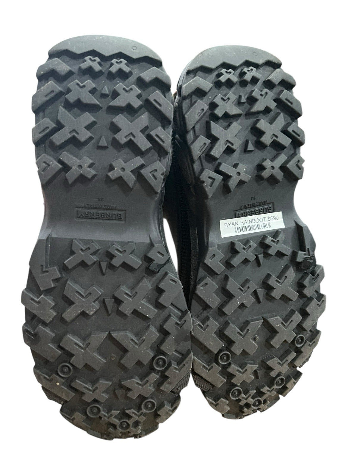 Burberry Plaid Short Rainboots Size 38/US8