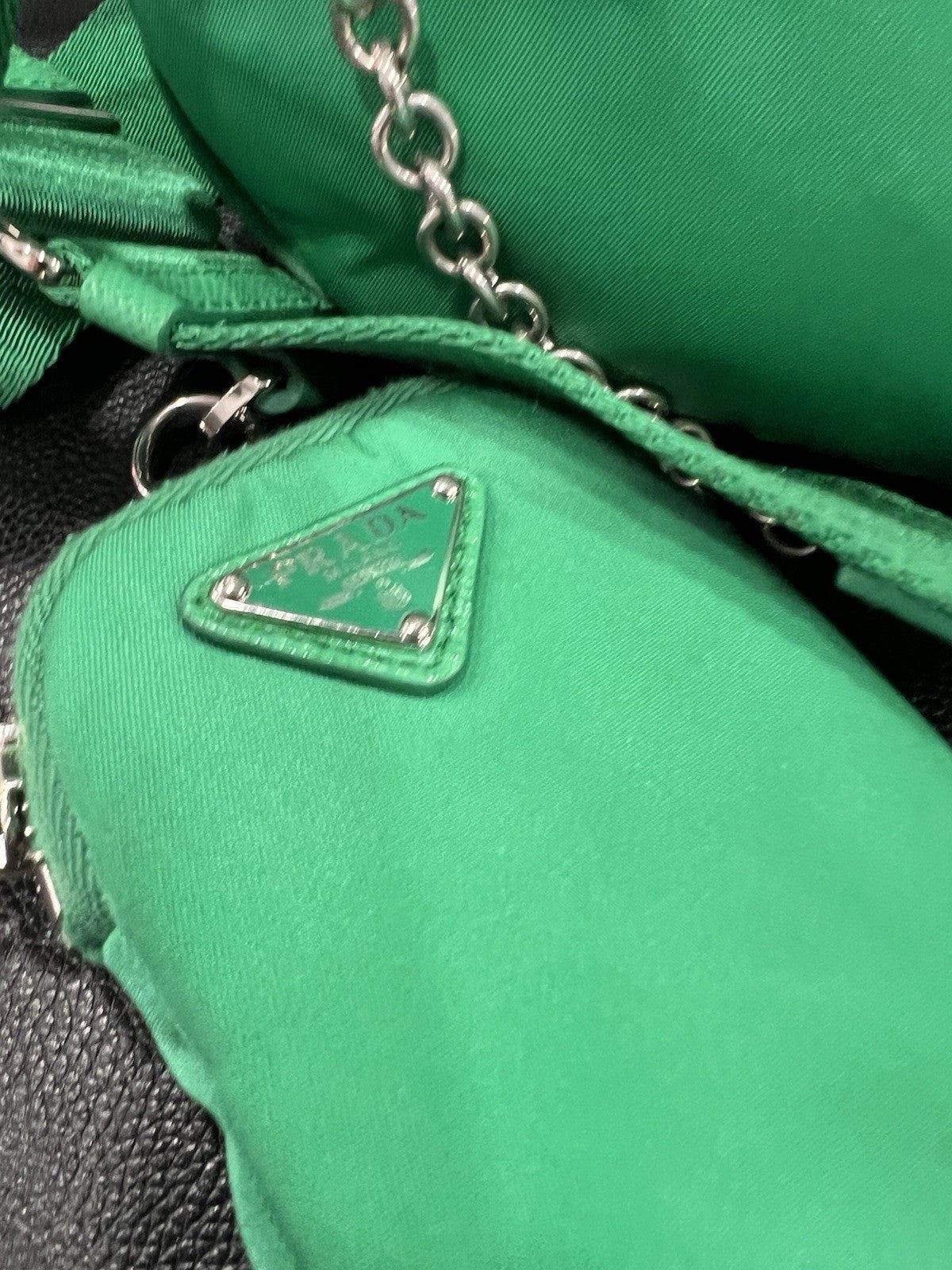 Prada Nylon Green Re-Edition 2005 With Certificate Of Authenticity