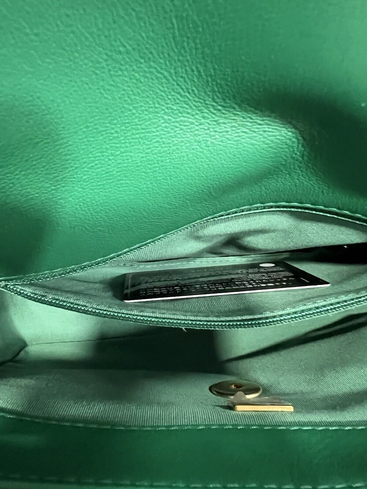 Chanel Medium 19 Flap Bag Green W/Authenticity