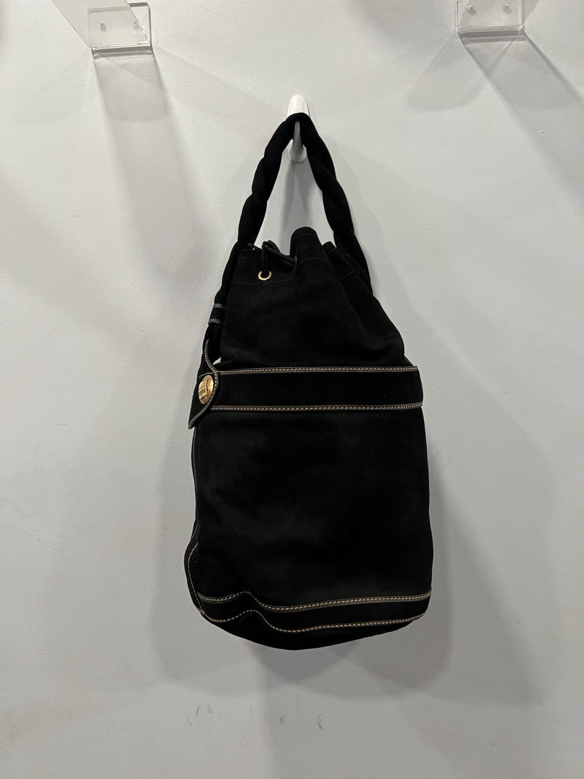 Fendi Vintage Suede Palazzo Bucket Bag Y2k 2006 Collection