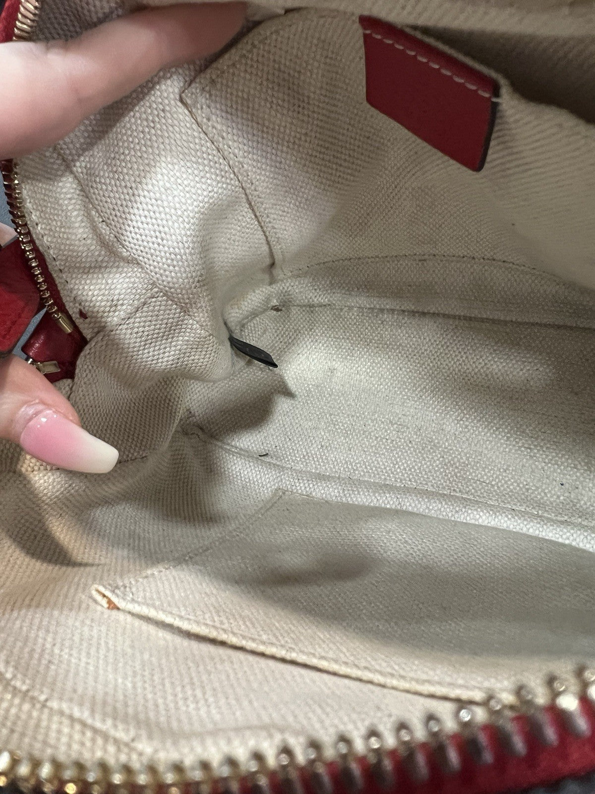 Gucci Red Soho Crossbody Bag With Box Duster & Authenticity