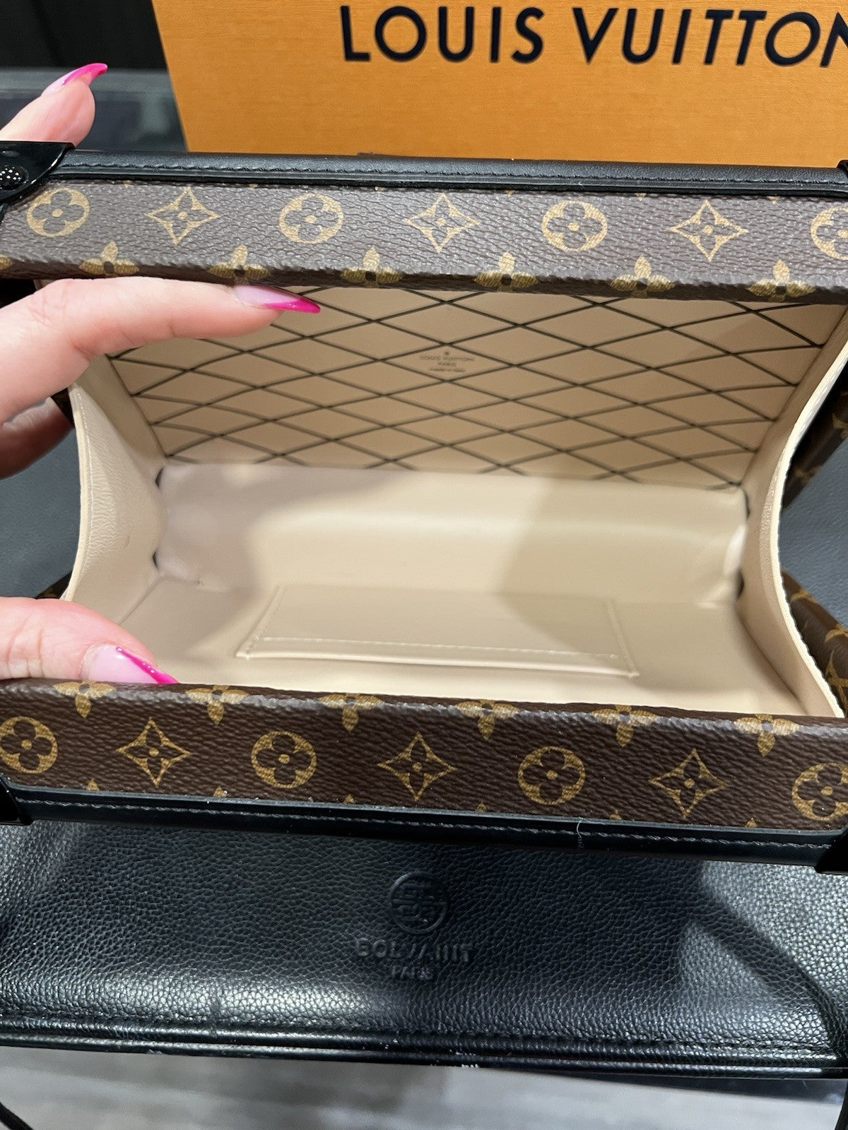 Louis Vuitton Petit Malle Souple Trunk Bag Box & Authenticity Retail $6400