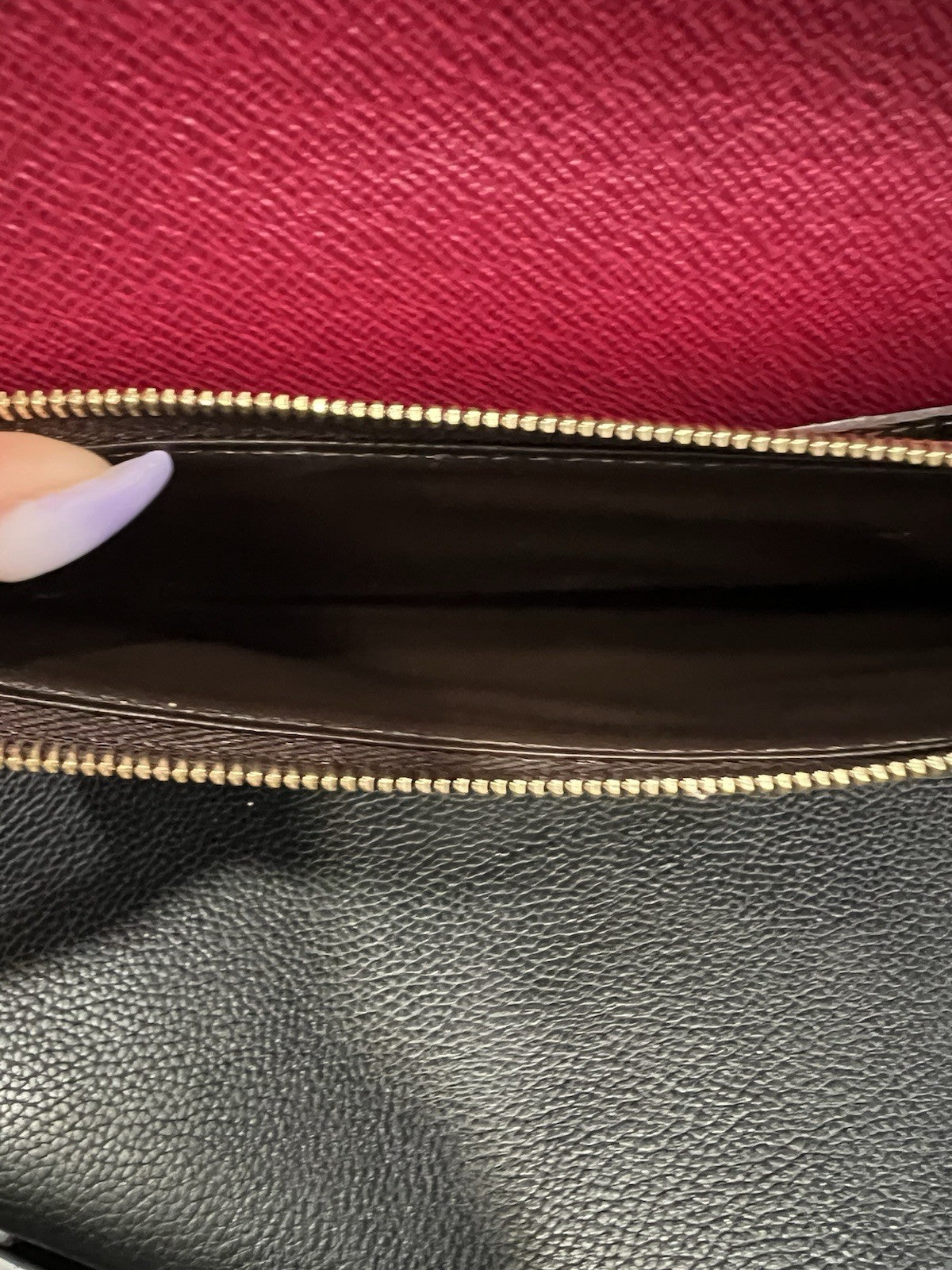 Louis Vuitton Emilie Wallet Complete Set & Authenticity Monogram/Fuchsia