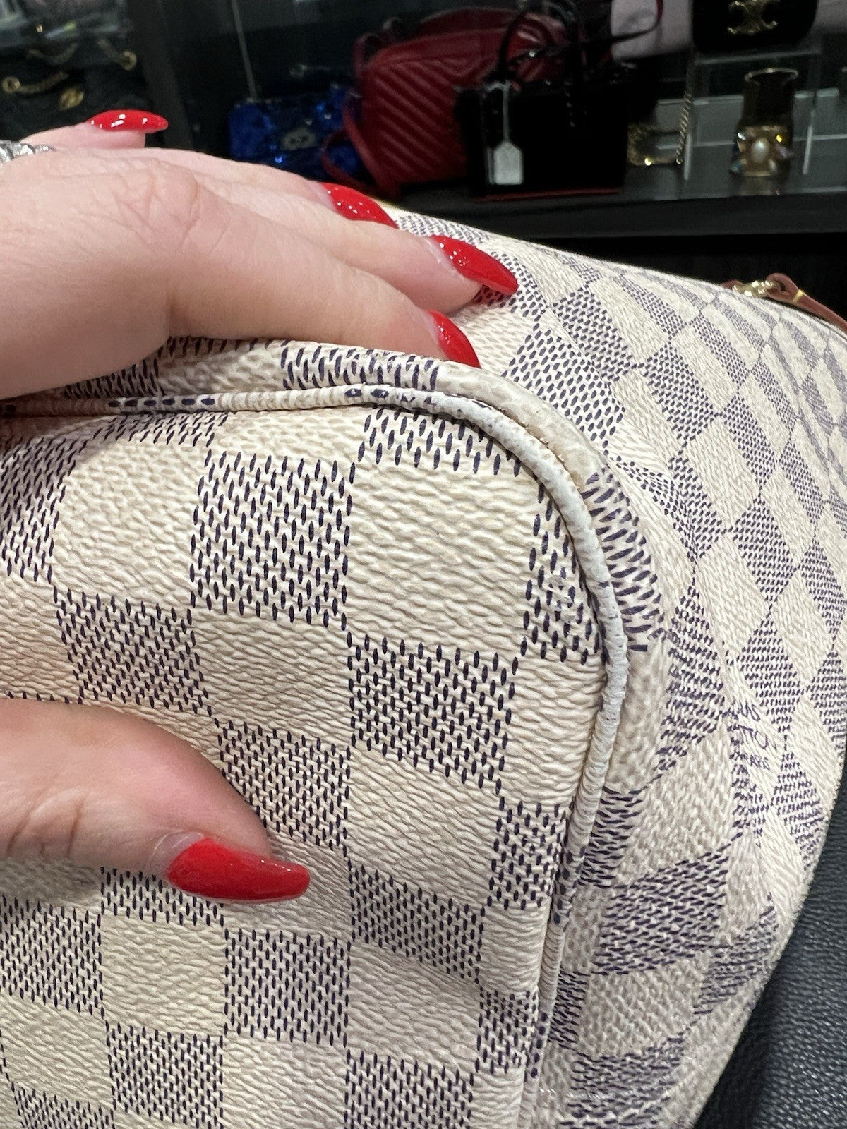 Louis Vuitton Damier Azure GM Neverfull With COA & Insert