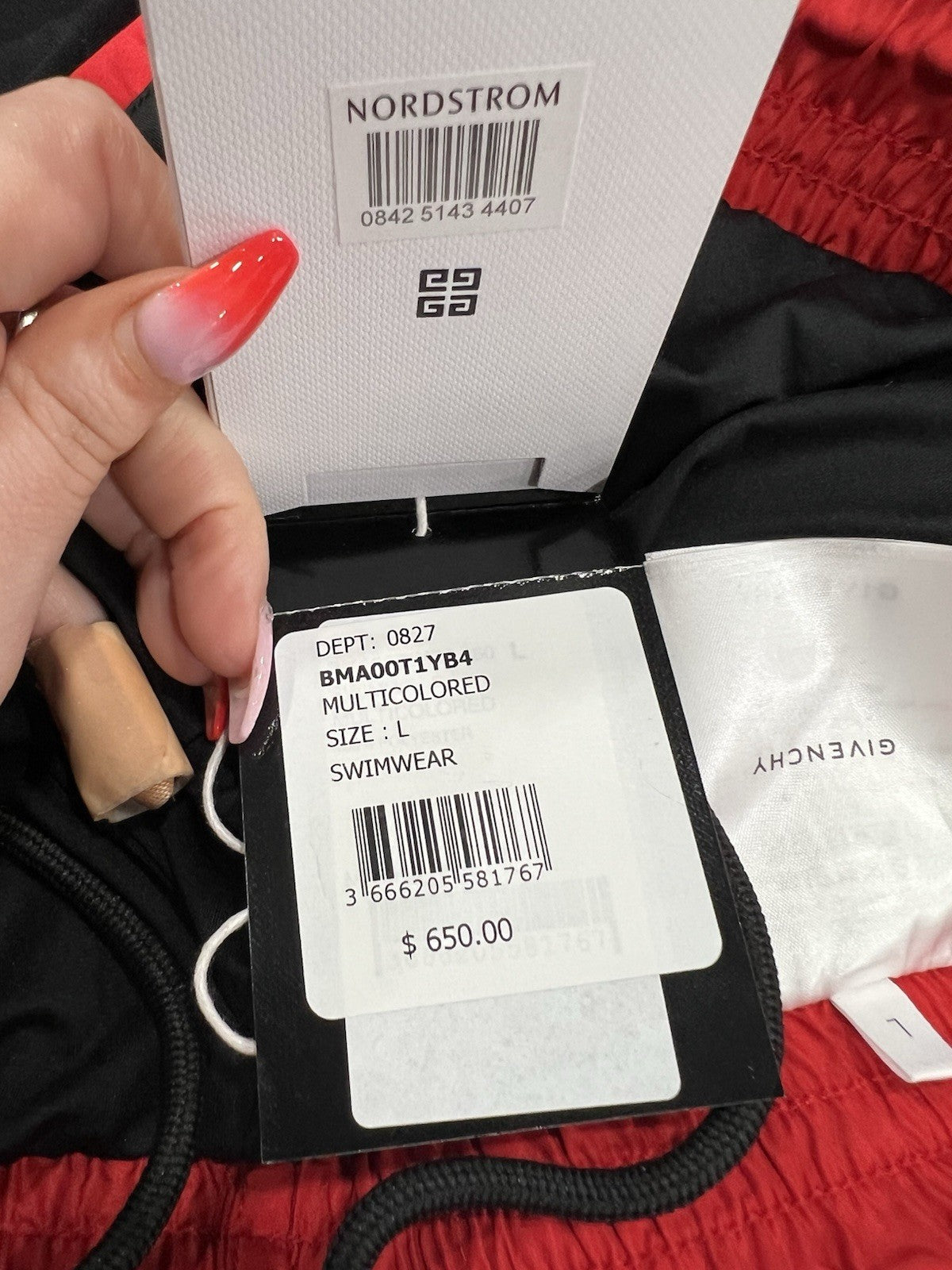 Givenchy Multicolor Devil Pattern Swim Shorts NWT Size L