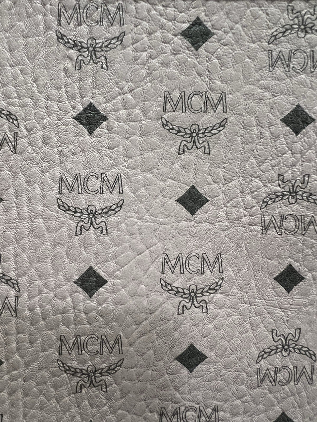 MCM Pink/Grey Insert Pouch Bag (NWOT) Authentic