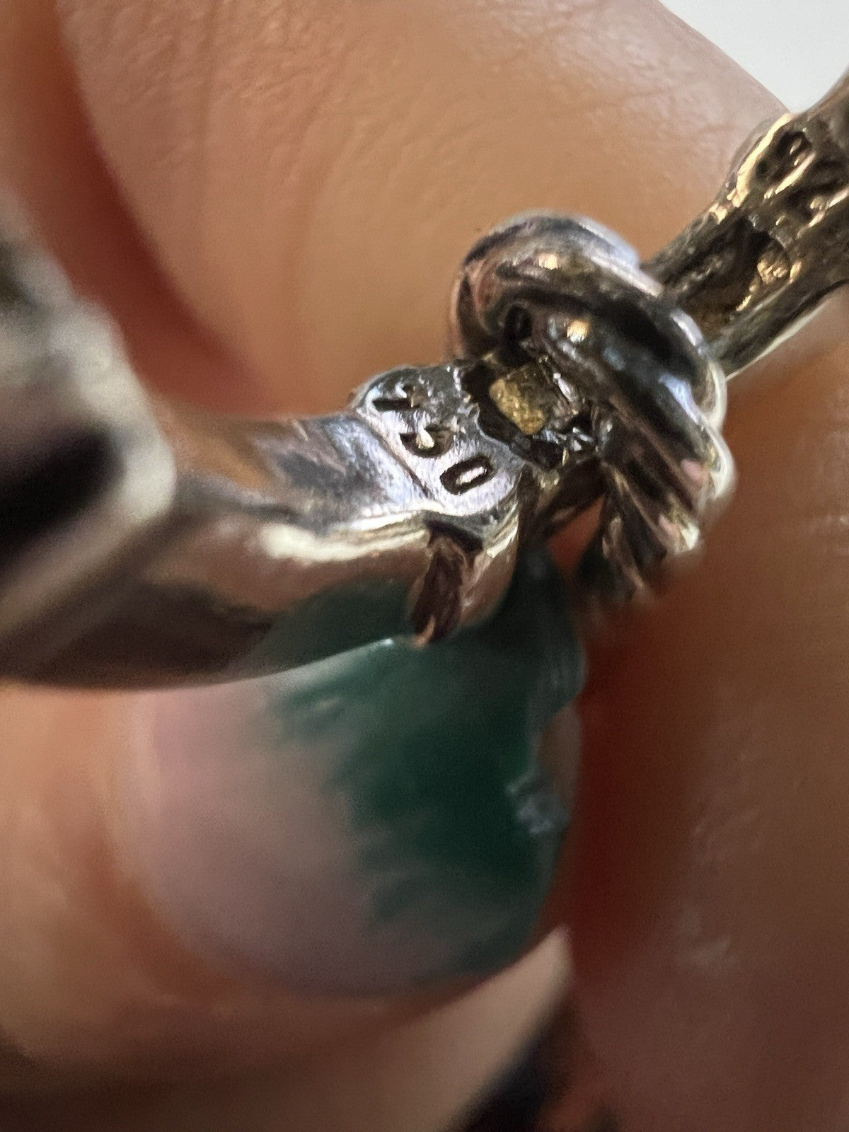 David Yurman Turquoise .925 Sterling Silver &18k Gold Figaro Bracelet RARE