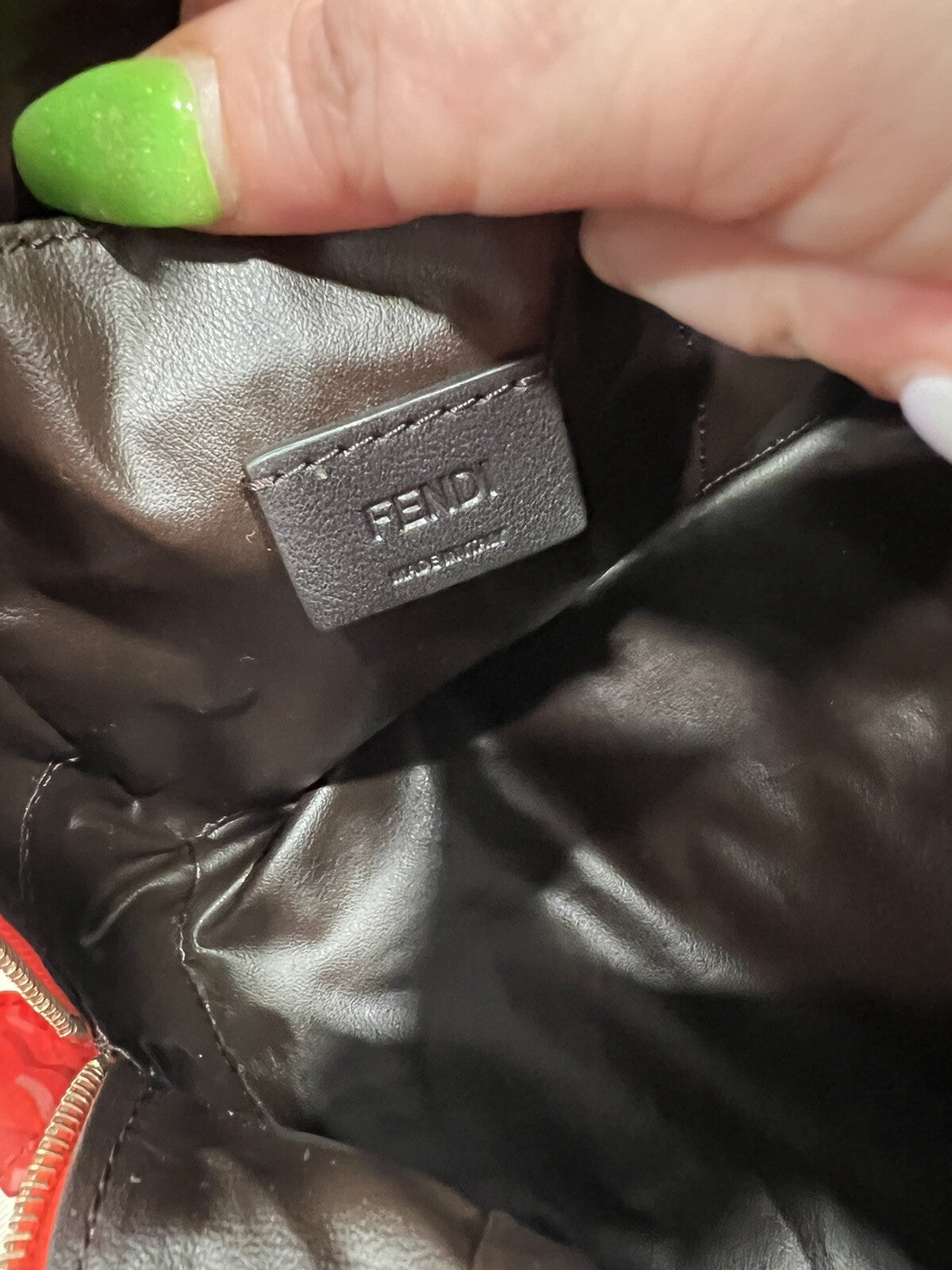 New Fendi X SKIMS FF Nylon Medium Cosmetic Trapezio Beauty Bag/Pouch