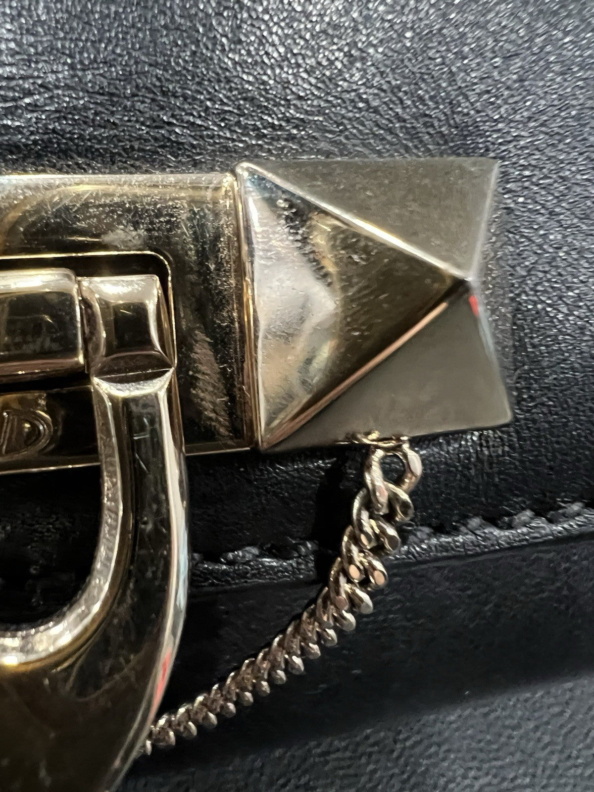 Valentino Garavani Demilune Flap Rockstud Leather Satchel Retail $2745