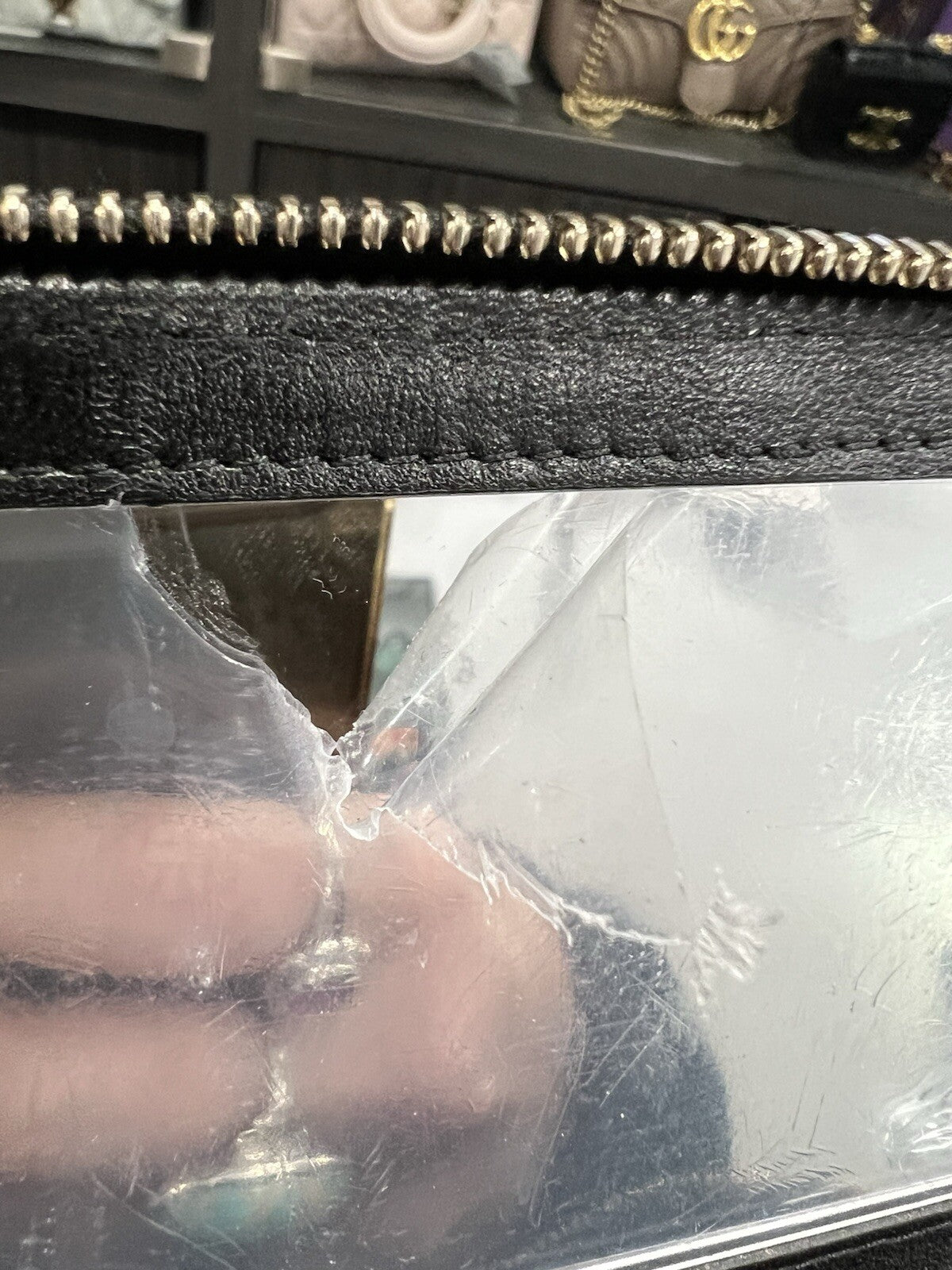 Chanel Charm Chain Vanity Lambskin Case W/Certifiacte Of Authenticity