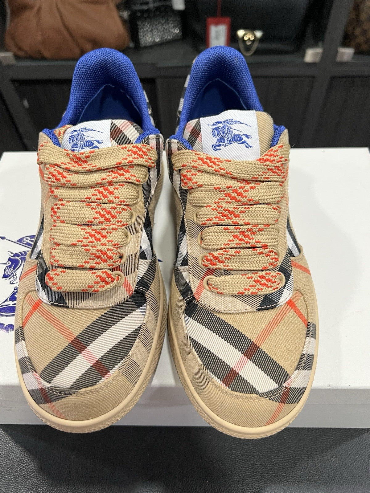 Burberry Check Terrace Sneakers Size 38/US8