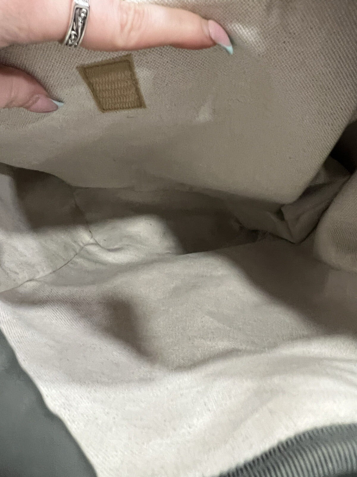 Gucci Ophidia Grey Backpack With Authenticity