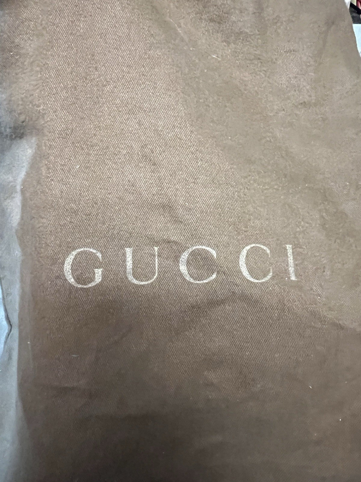 Gucci GG Pelham Runway Studded Shoulder Bag With Duster & Authenticity