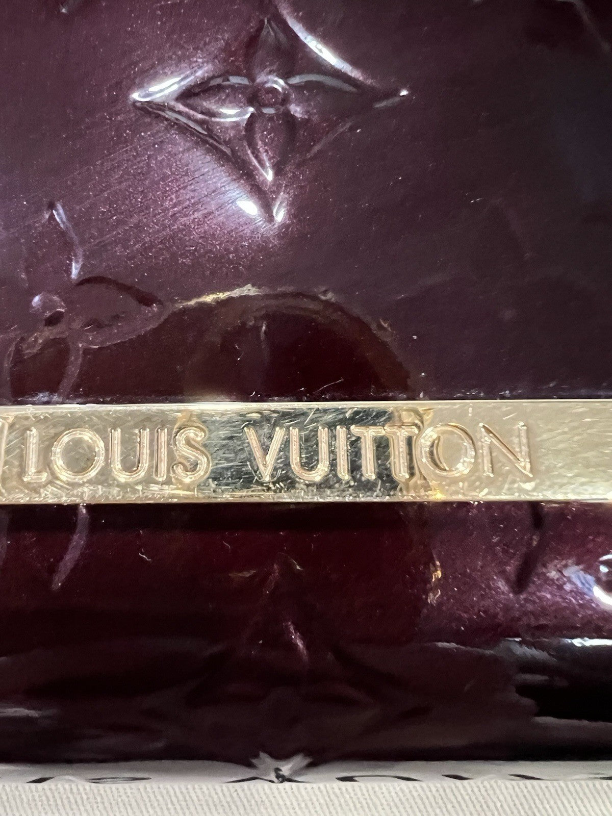 Louis Vuitton Vernis Amarante Rossmore PM Crossbody W/Box Duster & Authenticity