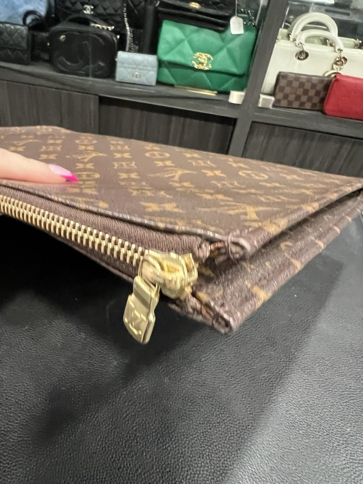 Louis Vuitton Poche Documents Portfolio Case W/Duster & Authenticity