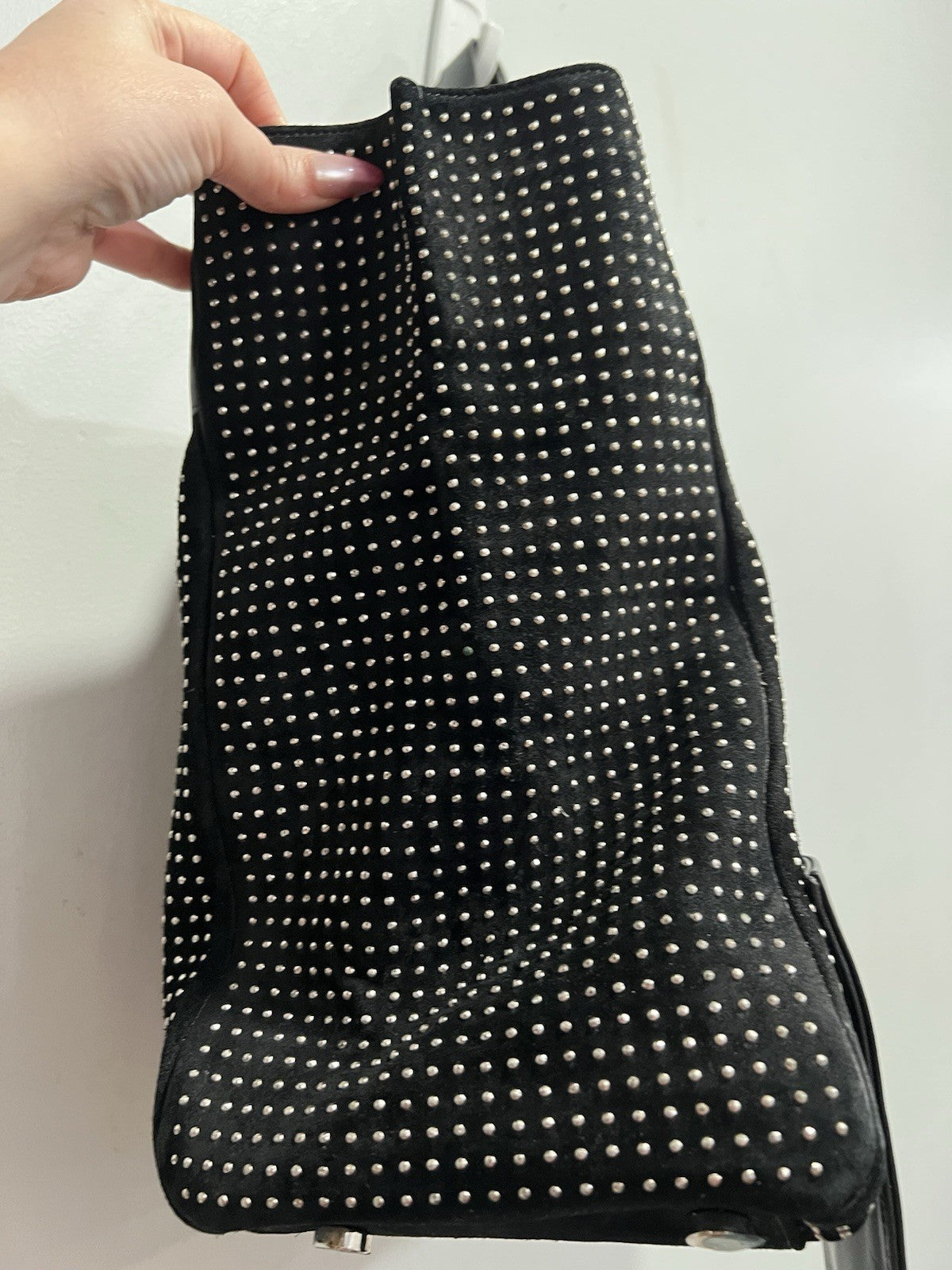 YSL Saint Laurent East West Reversible Black Tote Bag With Pouch