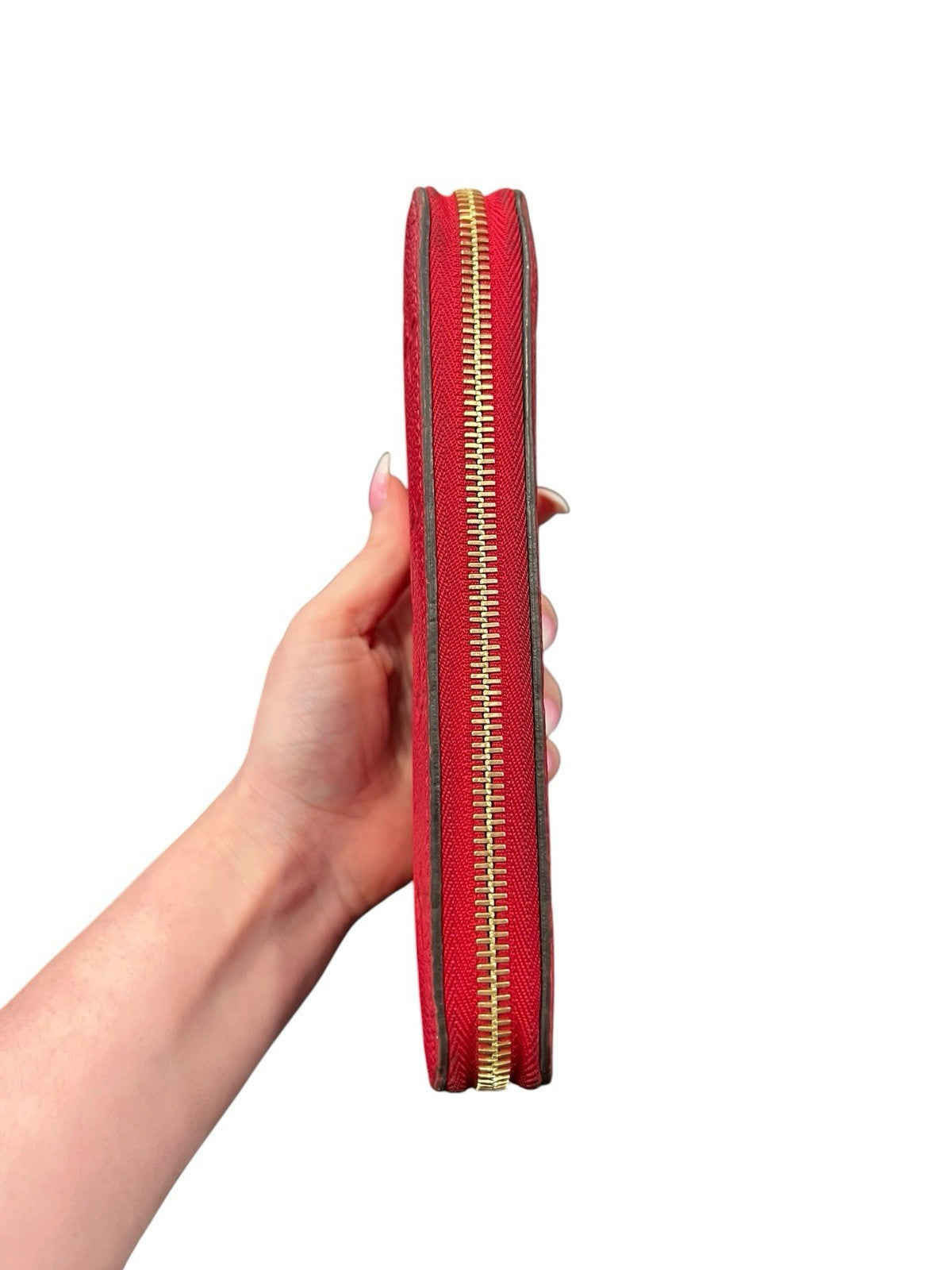 Louis Vuitton Cherry Empreiente Zippy Wallet W/Authenticity Retail $1210