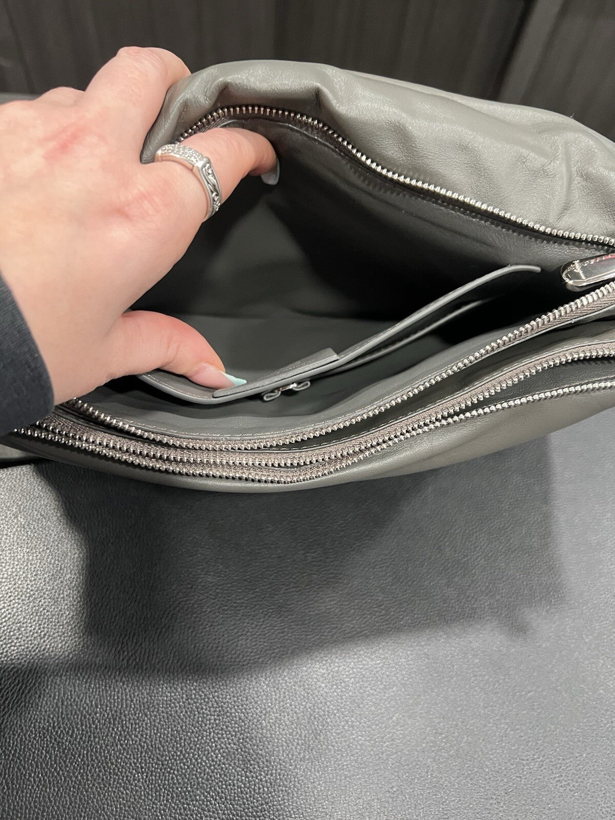 Ferragamo Leather Padded Viva Bow Shoulder Bag