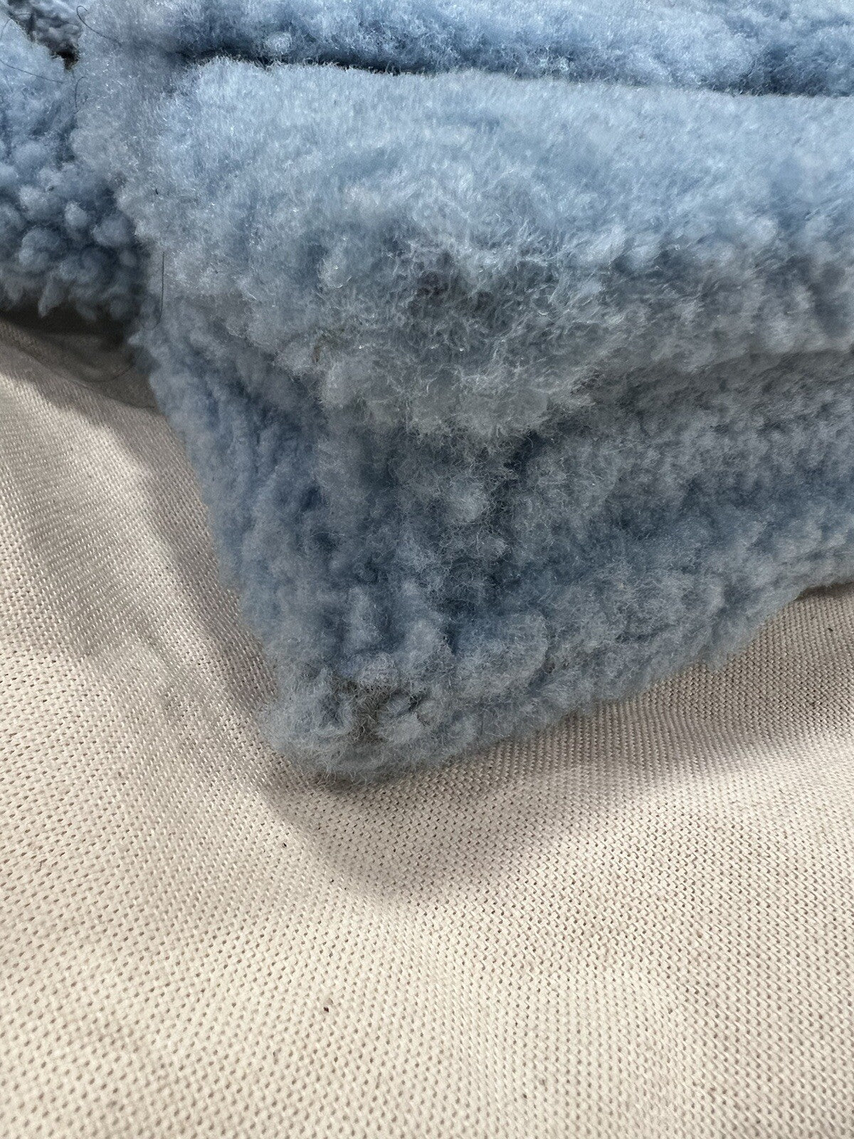 Jacquemus Le Bambidou Blue Shearling Shoulder Bag With Duster