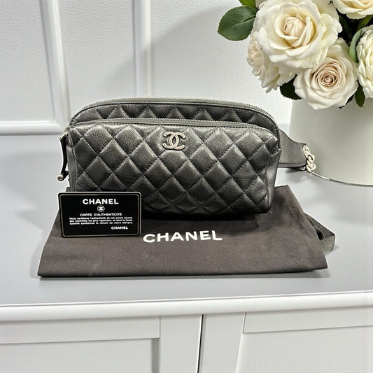 Chanel Caviar Quilted Street Waist Bag NWOB