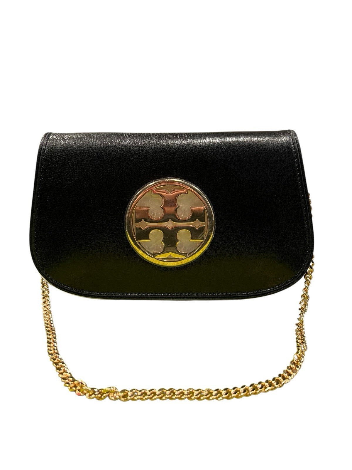 Tory Burch Black Reva Clutch Bag NWT & Duster